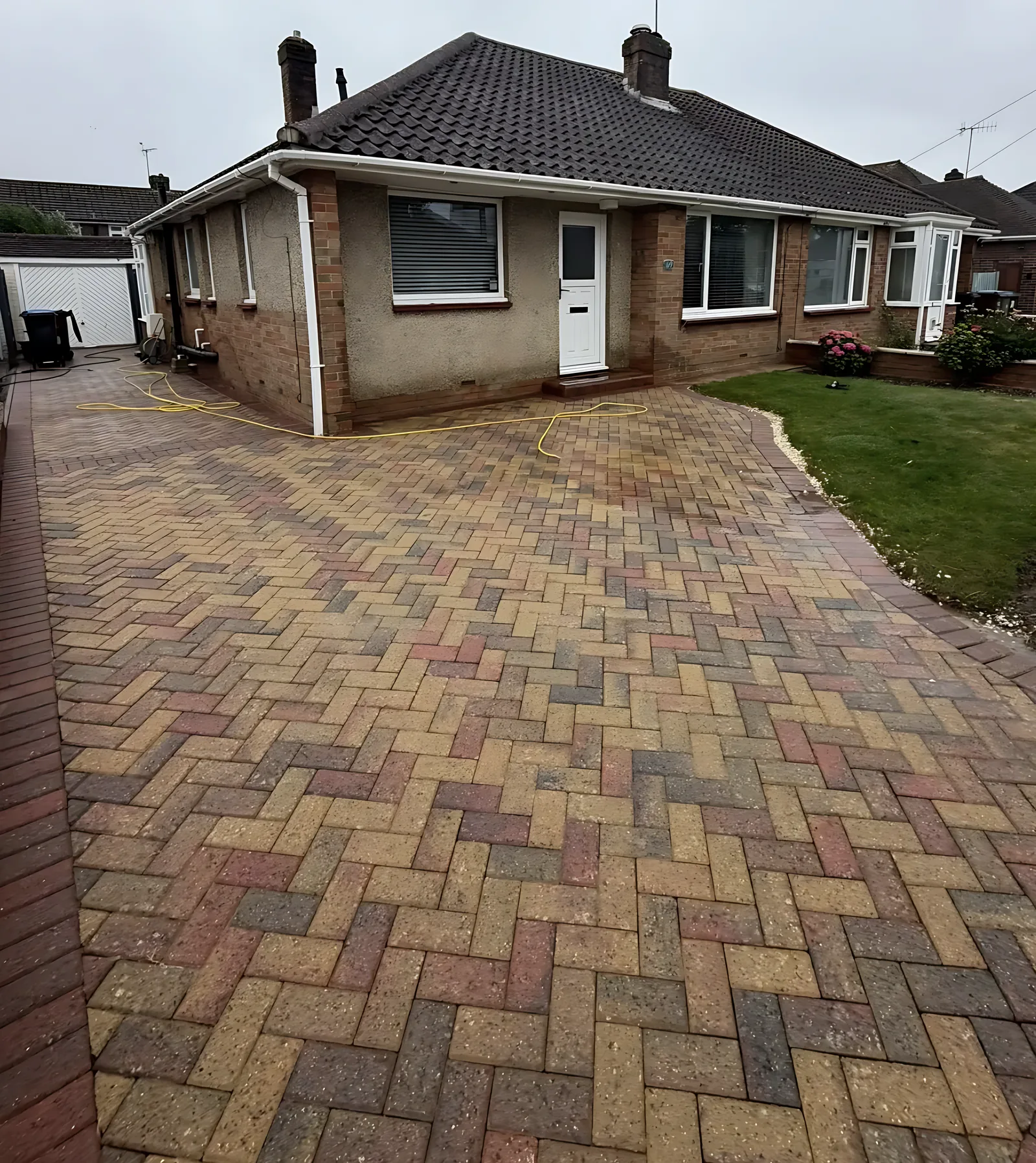 Block paving driveway